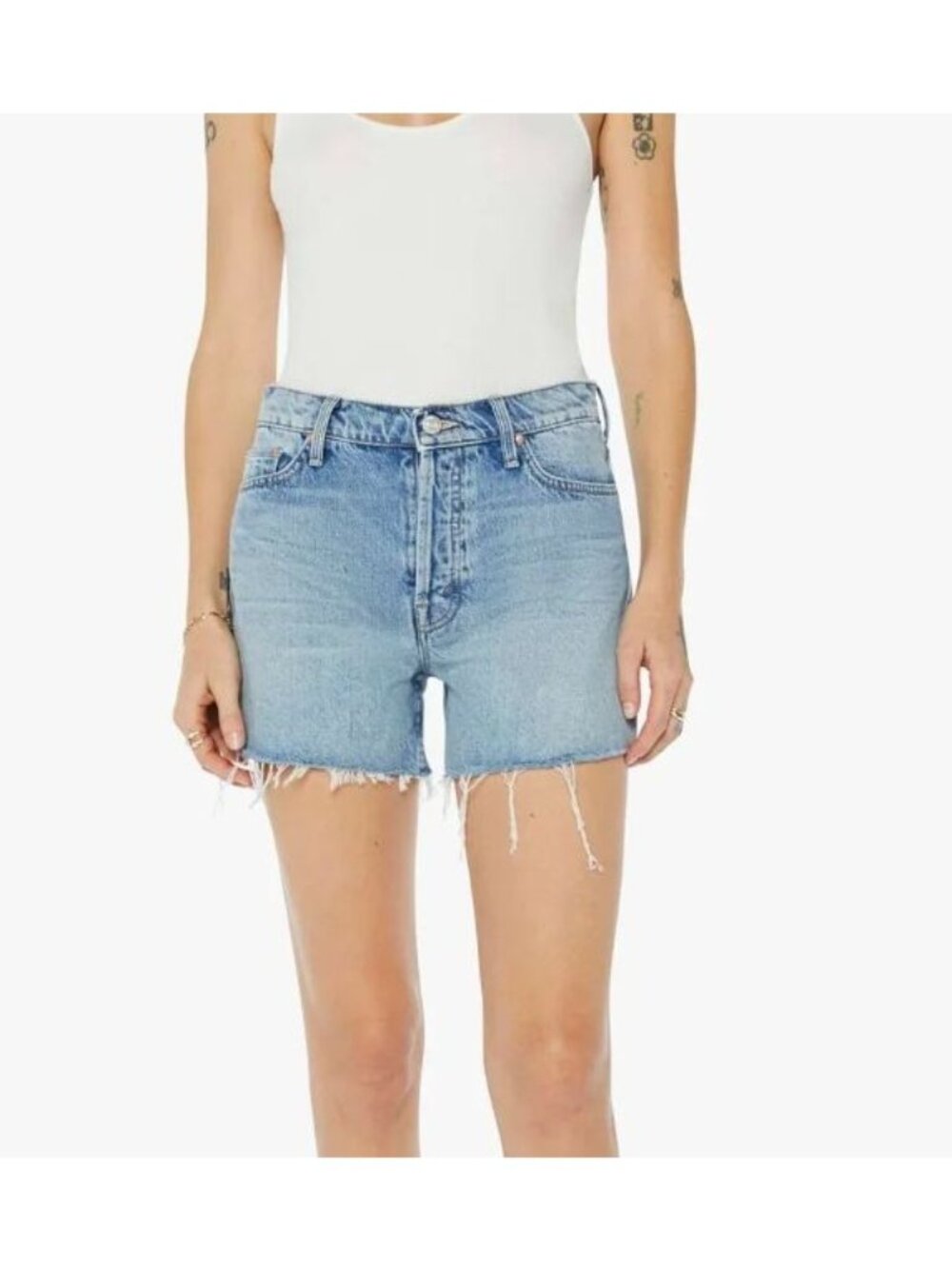 NWT MOTHER The Skipper Short N Long Fray Leap at the Chance Size 23